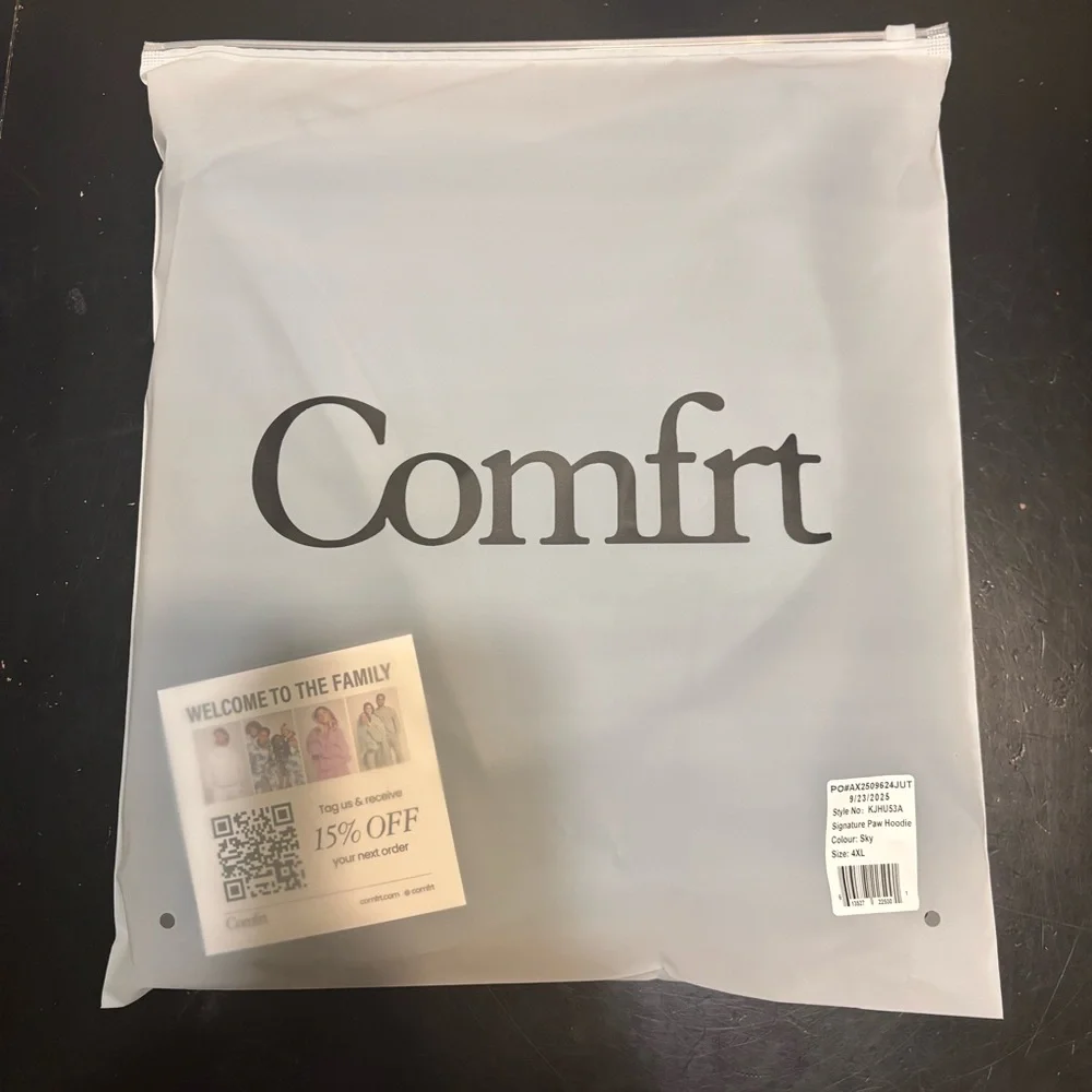 NO OFFERS BNWT Comfrt Signature Paw Hoodie 4XL Sky